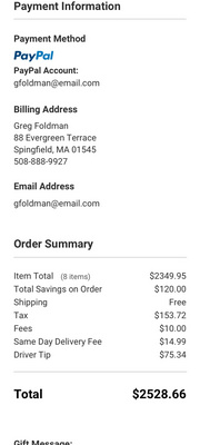 Order Summary